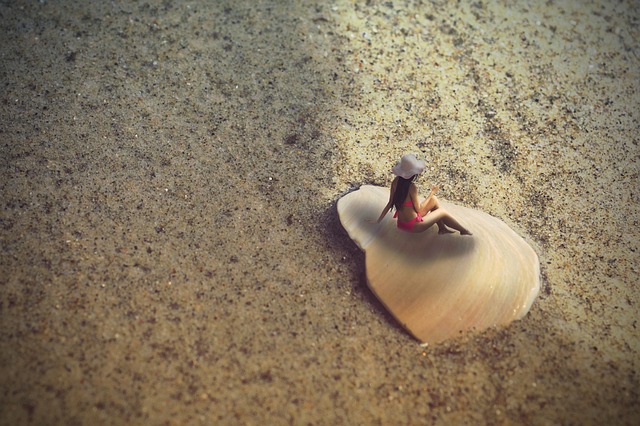 Tanning op het strand