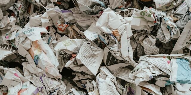 recyclingsproces van papier