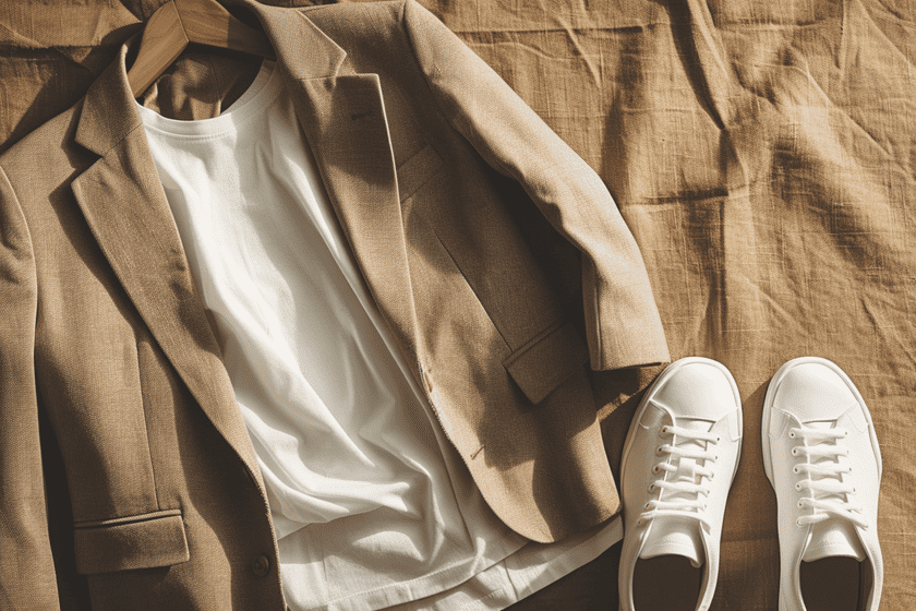 op-maat-gemaakte-blazer-met-wit-shirt-als-mannenmode op maat gemaakt blazer met wit shirt als mannenmode trend