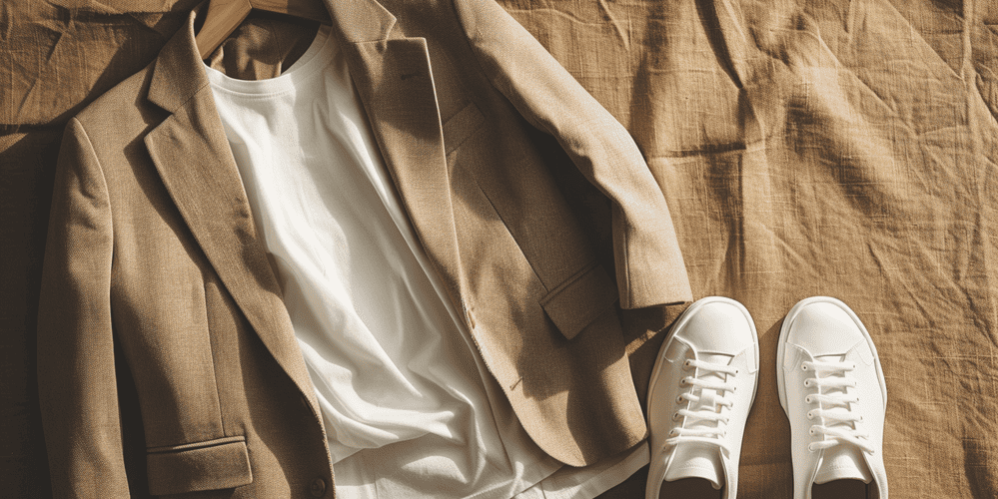 op-maat-gemaakte-blazer-met-wit-shirt-als-mannenmode op maat gemaakt blazer met wit shirt als mannenmode trend